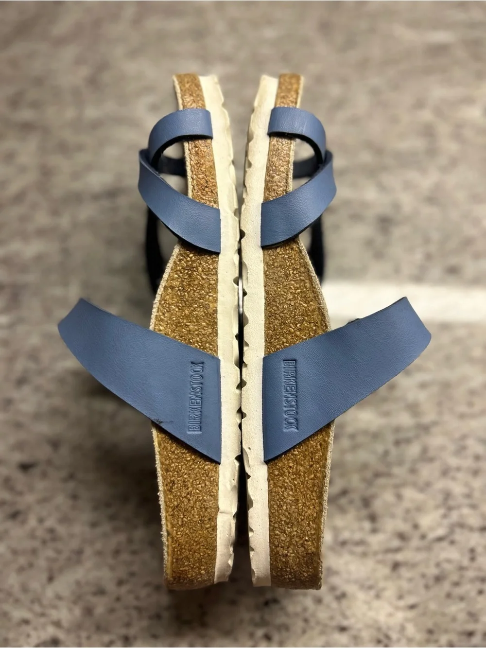 Birkenstock Mayari Blue Strappy Sandals with Buckle size 6(37)